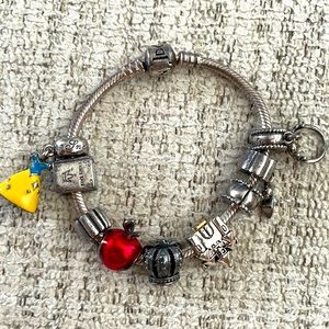 Authentic pandora bracelet with charms